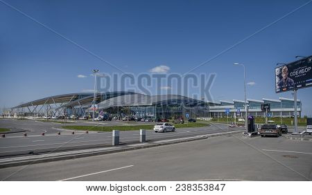 Rostov-on-don,russia - April 29,2018: Airport Platov,built For The Fifa World Cup 2018. Passengers A