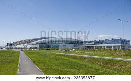 Rostov-on-don,russia - April 29,2018: Airport Platov,built For The Fifa World Cup 2018. Passengers A