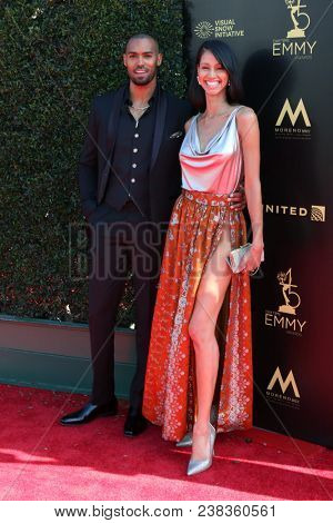 LOS ANGELES - APR 27:  Lamon Archey, fiance at the 2018 Daytime Emmy Awards - Creative at Pasadena Civic Auditorium on April 27, 2018 in Pasadena, CA