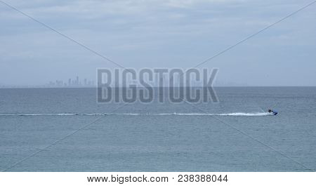 Gold Coast Skyline View From Rainbow Bay Lookout In Pat Fagan Park (coolangatta, Queensland Australi