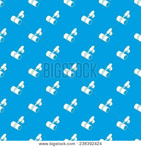 Welding Torch Cutting Pattern Vector Seamless Blue Repeat For Any Use