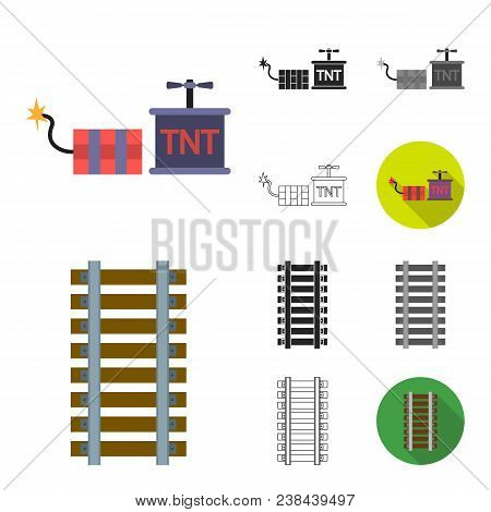 Mining Industry Cartoon, Black, Flat, Monochrome, Outline Icons In Set Collection For Design. Equipm