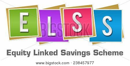 Elss - Equity Linked Savings Scheme Text Written Over Colorful Background.