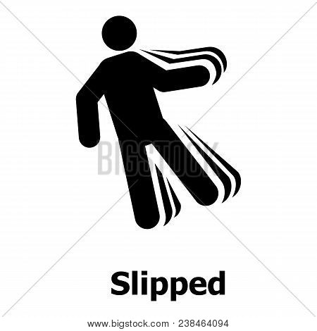 Slipped Icon. Simple Illustration Of Slipped Vector Icon For Web