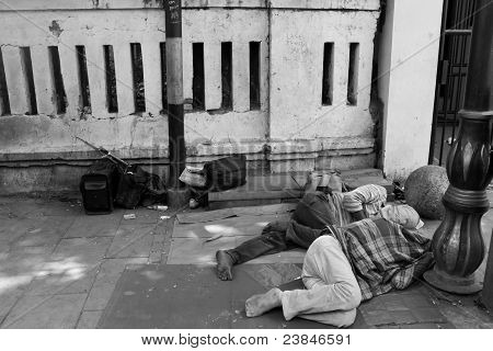 dormir dans la rue.