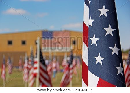 amerikanische Flaggen