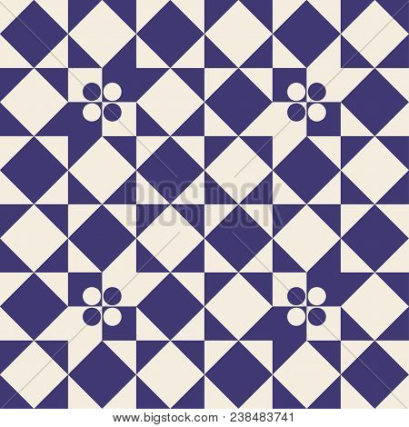 Seamless Monochrome Geometry Vector Pattern. Avantgarde Abstract Ornament