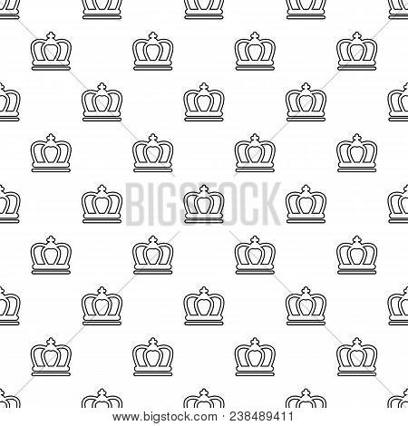 Britain Crown Pattern Vector Seamless Repeating For Any Web Design