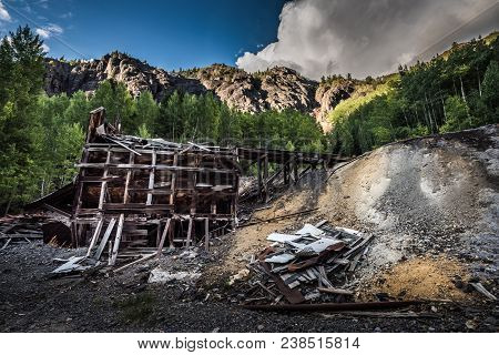 Remnant Of The Old Mine Ouray District Mt Monarch Colorado Usa Michael Breen Mine