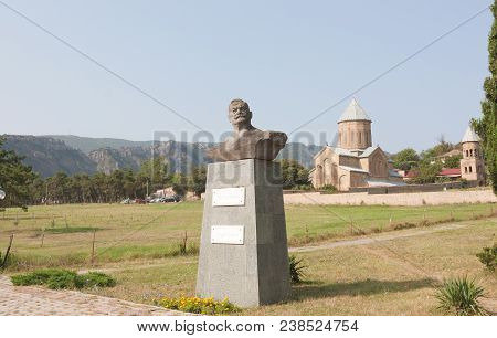Mtskheta, Georgia- August 17, 2013: Samtavro Transfiguration Orthodox Church And Nunnery Of St. Nino