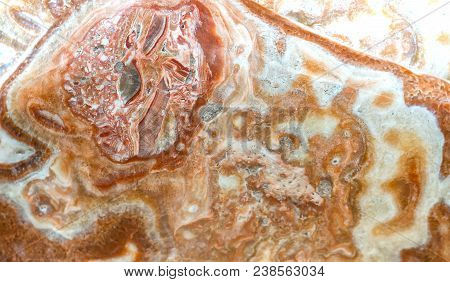 Mineral Stone With Various Stone Artifacts From The Crystallization Of Volcanic Rock Create Unique I
