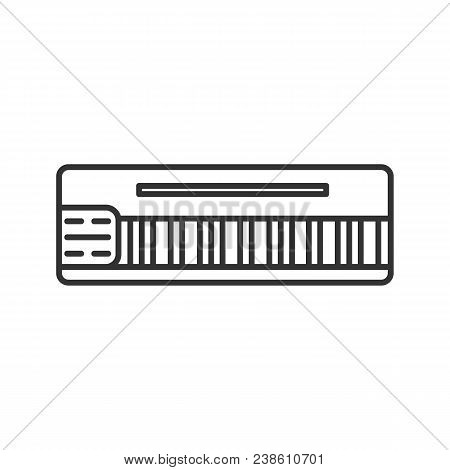 Mellotron Linear Icon. Thin Line Illustration. Synthesizer. Contour Symbol. Vector Isolated Outline 