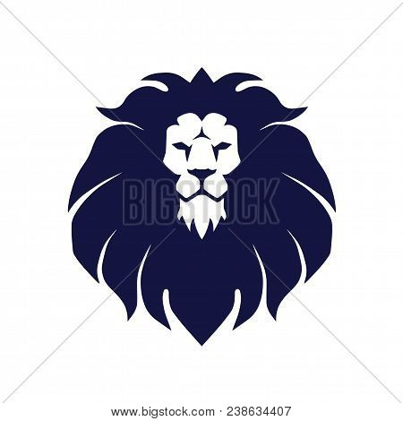 Lion Head Logo Vector Illustration Mascot Design