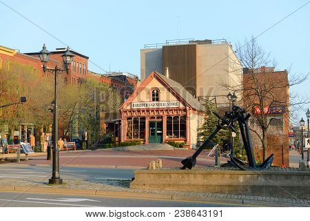 Saint John, Nb, Canada - May 20, 2016: Barbour`s General Store On King Street In Downtown Saint John