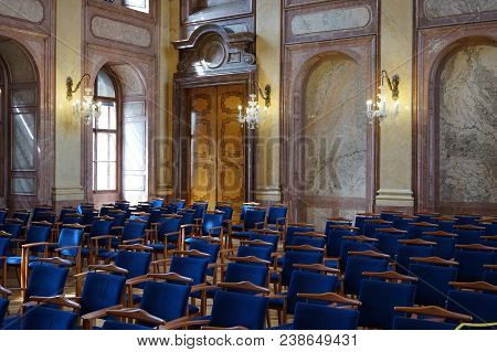 1.5.2018 Valdstejn Palace In Prague, The Capital Of The Czech Republic. Former Senate.