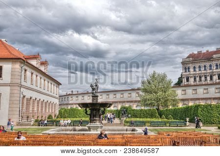 1.5.2018 Valdstejn Palace In Prague, The Capital Of The Czech Republic. Former Senate.
