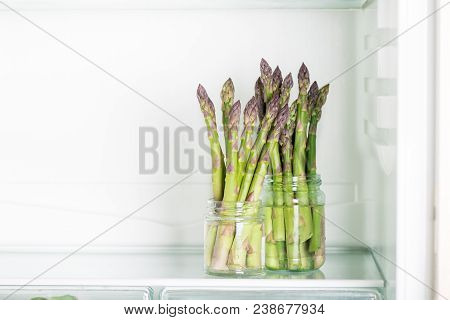 Flavoursome, Sweet And Tender British Asparagus In The Fridge