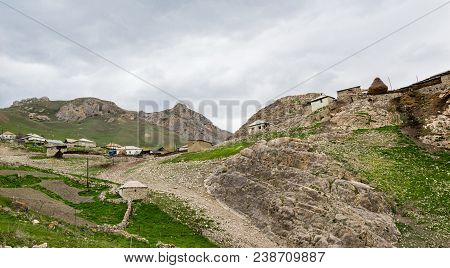 Mountain Settlement, Houses Of Inhabitants, Azerbaijan, Quba Region