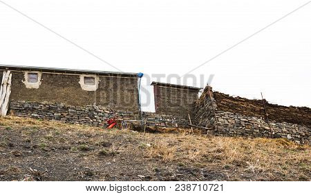 Mountain Settlement, Houses Of Local Residents - Khinalig, Azerbaijan