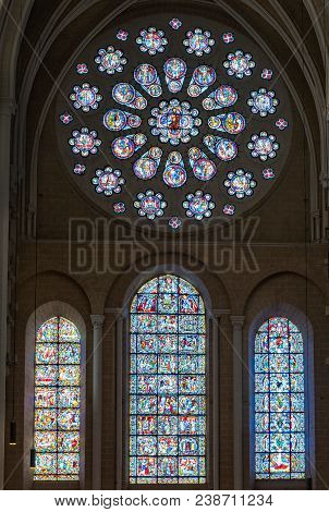 Stained-glass Windows In Chartres Cathedral