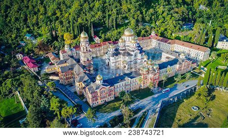 Aerial View Of The Resort Town Gagra, Abkhazia, Georgia
