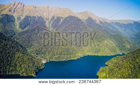 Aerial View Of The Resort Town Gagra, Abkhazia, Georgia