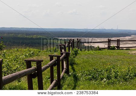 View On The Bledowska Desert From Czubatka Hill In Klucze (poland)