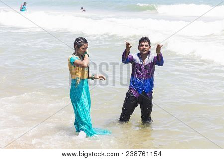 Masi Magam Festival, Puduchery, Pondichery, Tamil Nadu, India - March 1, 2018. Unidentified Indian P