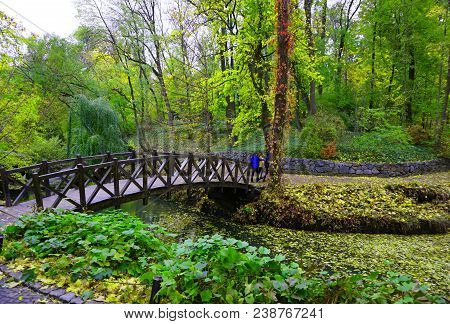 Uman, Sofiyivka, Cherkasy Region, Ukraine.  Famous Tourist Place. Ukrainian Landscape. National Park
