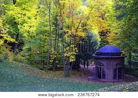 Uman, Sofiyivka, Cherkasy Region, Ukraine.  Famous Tourist Place. Ukrainian Landscape. National Park