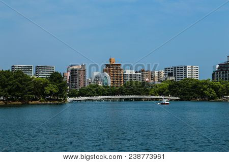 View Of Fukuoka City From Ohori Park, Japan