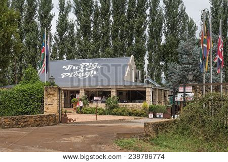 Winterton, South Africa - March 18, 2018: The Pig And Plough Farm Stall And Restaurant Near Winterto