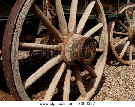 Fából készült Stagecoach kerék