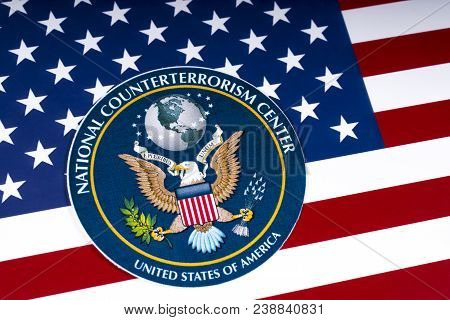 London, Uk - March 27th 2018: The Seal Or Symbol Of The National Counterterrorism Center Of The Unit