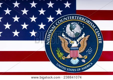 London, Uk - March 27th 2018: The Seal Or Symbol Of The National Counterterrorism Center Of The Unit