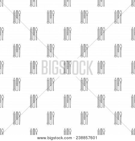 Stationery Pattern Vector Seamless Repeating For Any Web Design