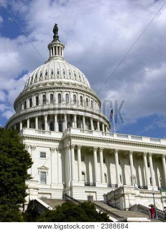 Olhando para os EUA o edifício do Capitólio
