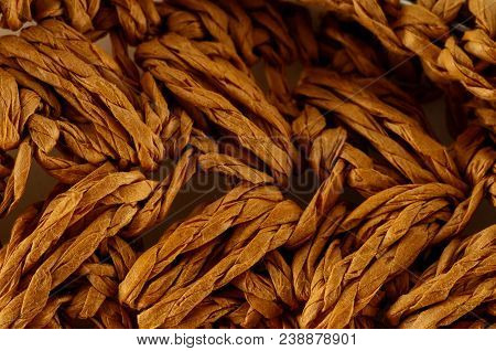 Photo Of Brown Textured Braided Vimini Wood Background