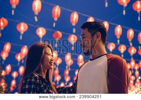 Asian couple at Chinese fastival