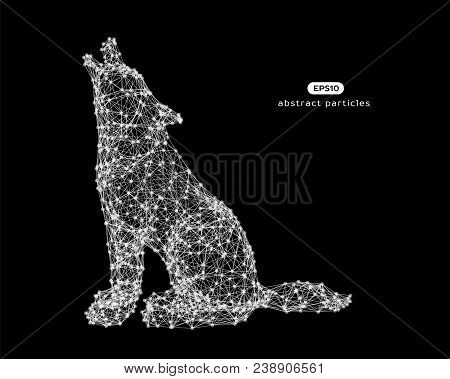 Vector Abstract Illustration Of Wolf.