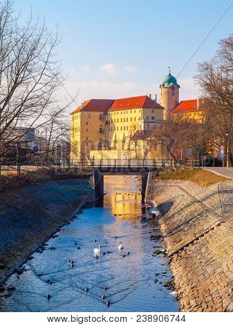 Podebrady Castle At River Labe, Czech Republic.