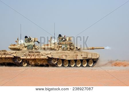 Russian Deserted Tank. Russian Military Equipment. War