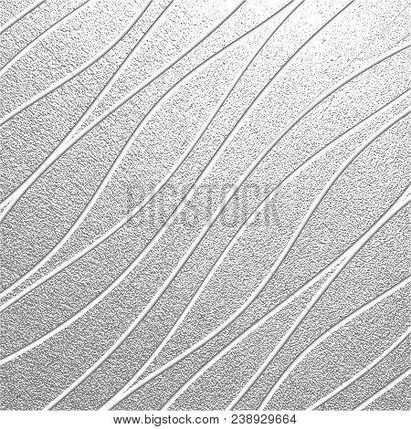 Abstract Grey Waves Background. Vector Graphic Art Wavy Design - Stock Vector