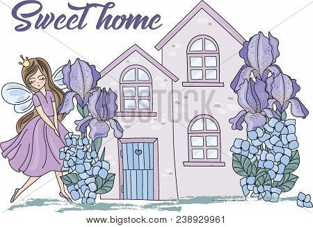 Clip Arts Sweet Home Color Illustration Magic Beautiful Picture Paint Drawing Set Scrapbooking Baby 