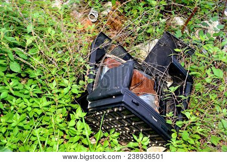 Image Of An Illegal Landfill Of Uncivilized Civilian Debris