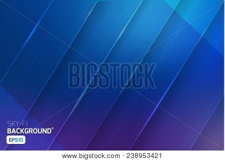 Cosmic Sci-fi Vector Abstract Background. Science, Disco, Party. Print, Video News And Sport