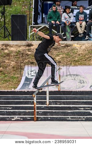 Guilherme Lima During The 1St Stage Dc Skate Challenge