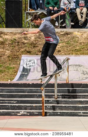 Tiago Pinto During The 1St Stage Dc Skate Challenge
