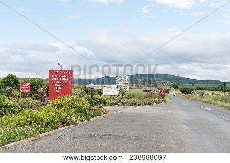 Winterton, South Africa - March 18, 2018: The Entrance To The Thokozisa Centre Near Winterton On The