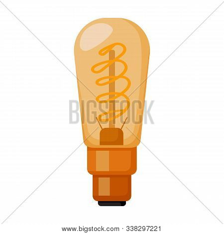 Iight Bulb Vector Icon.cartoon Vector Icon Isolated On White Background Light Bulb.